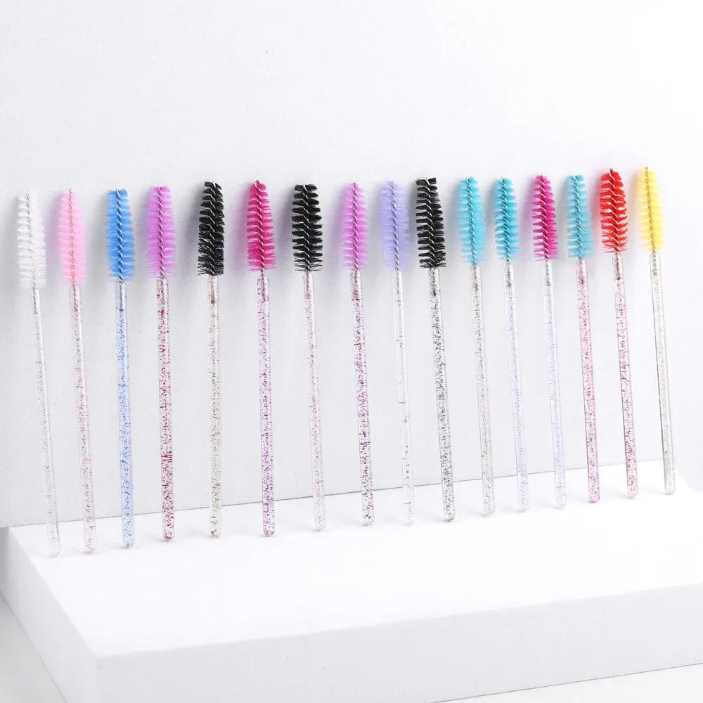50 Pcs Disposable Eyelash Brushes Set