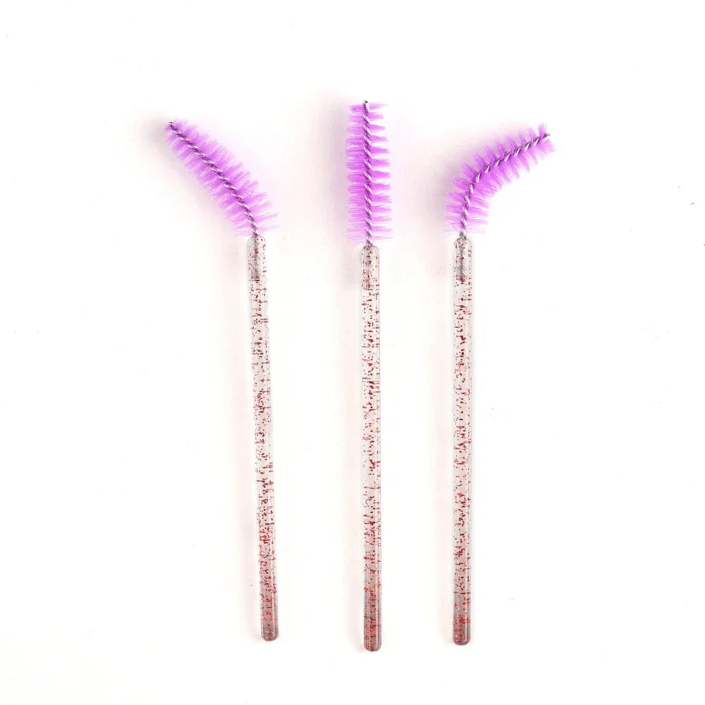 50 Pcs Disposable Eyelash Brushes Set