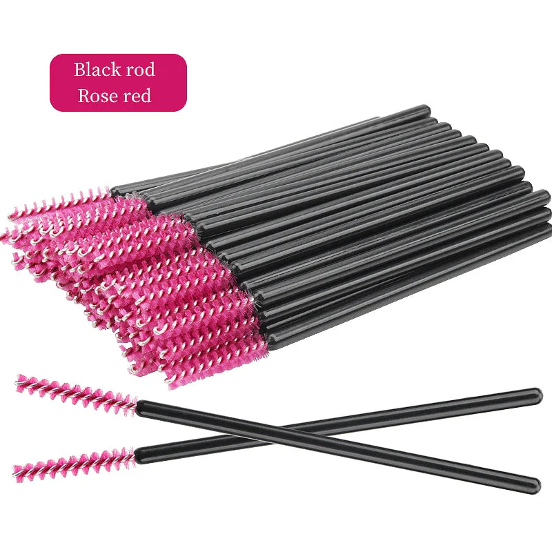 50Pcs Disposable Eyelash Brushes Set