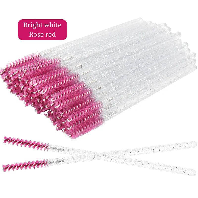 50Pcs Disposable Eyelash Brushes Set