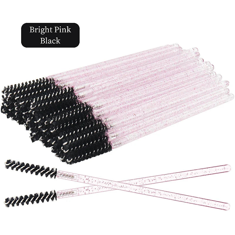 50Pcs Disposable Eyelash Brushes Set