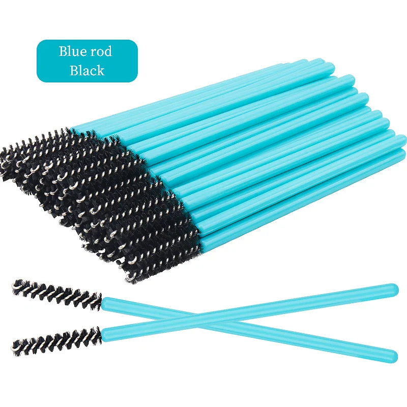 50Pcs Disposable Eyelash Brushes Set