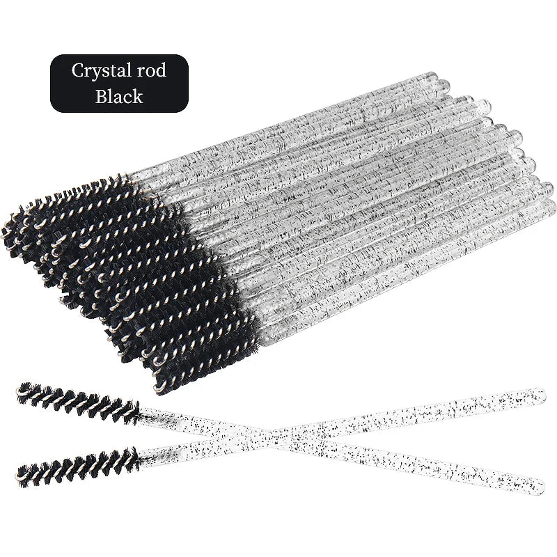50Pcs Disposable Eyelash Brushes Set