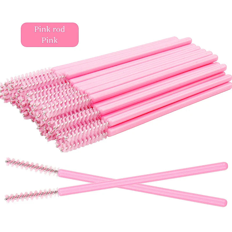 50Pcs Disposable Eyelash Brushes Set