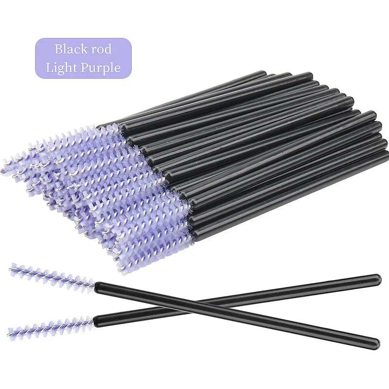 50Pcs Disposable Eyelash Brushes Set