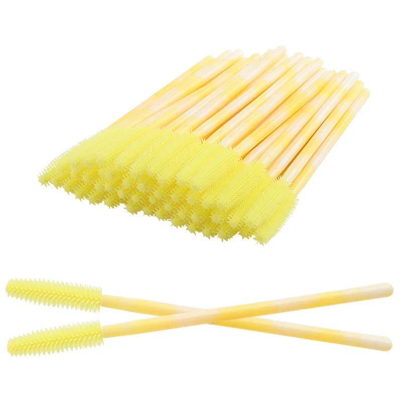 50Pcs Disposable Silicone Eyelash Brushes