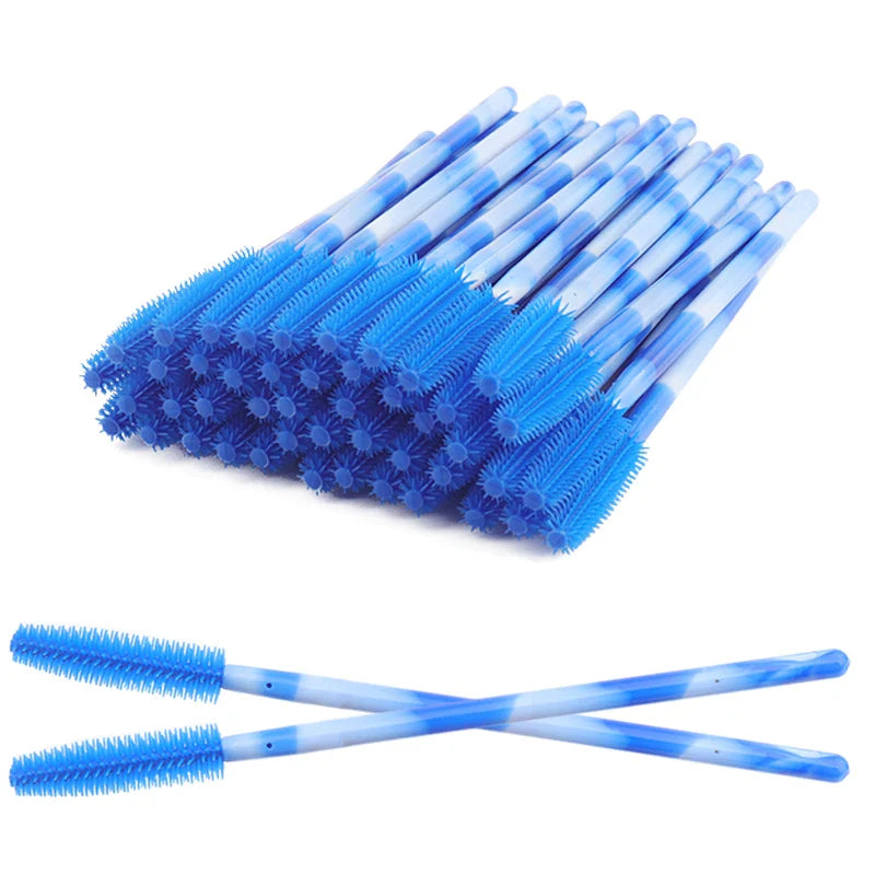 50Pcs Disposable Silicone Eyelash Brushes