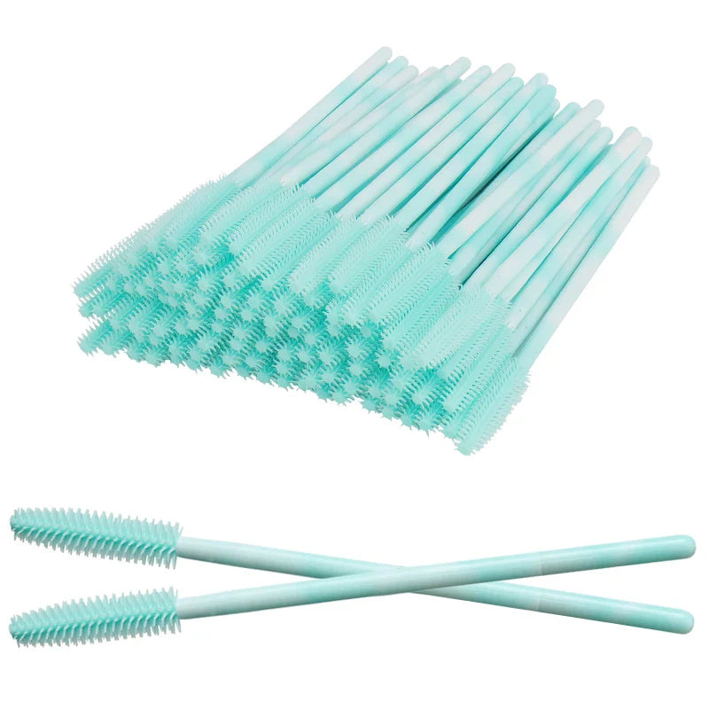 50Pcs Disposable Silicone Eyelash Brushes