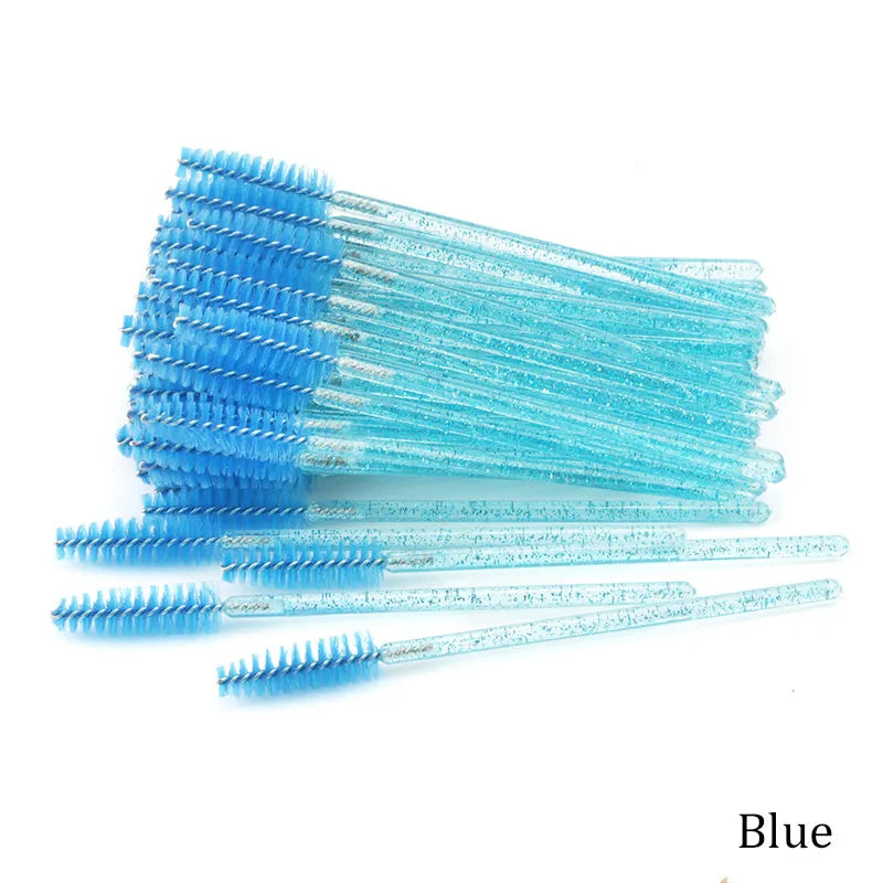 50pcs Eyebrow Mascara Wand Applicator Set