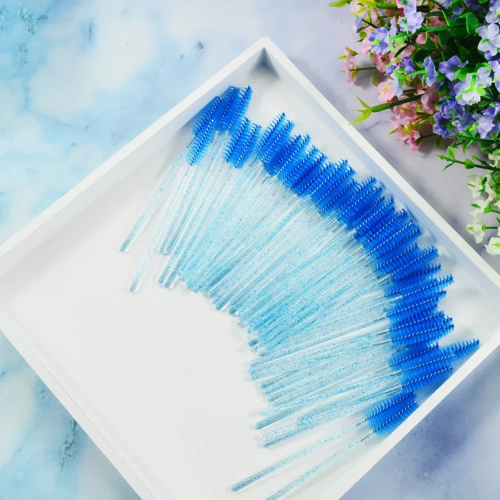 50pcs Eyelash Brush Makeup Tools Set
