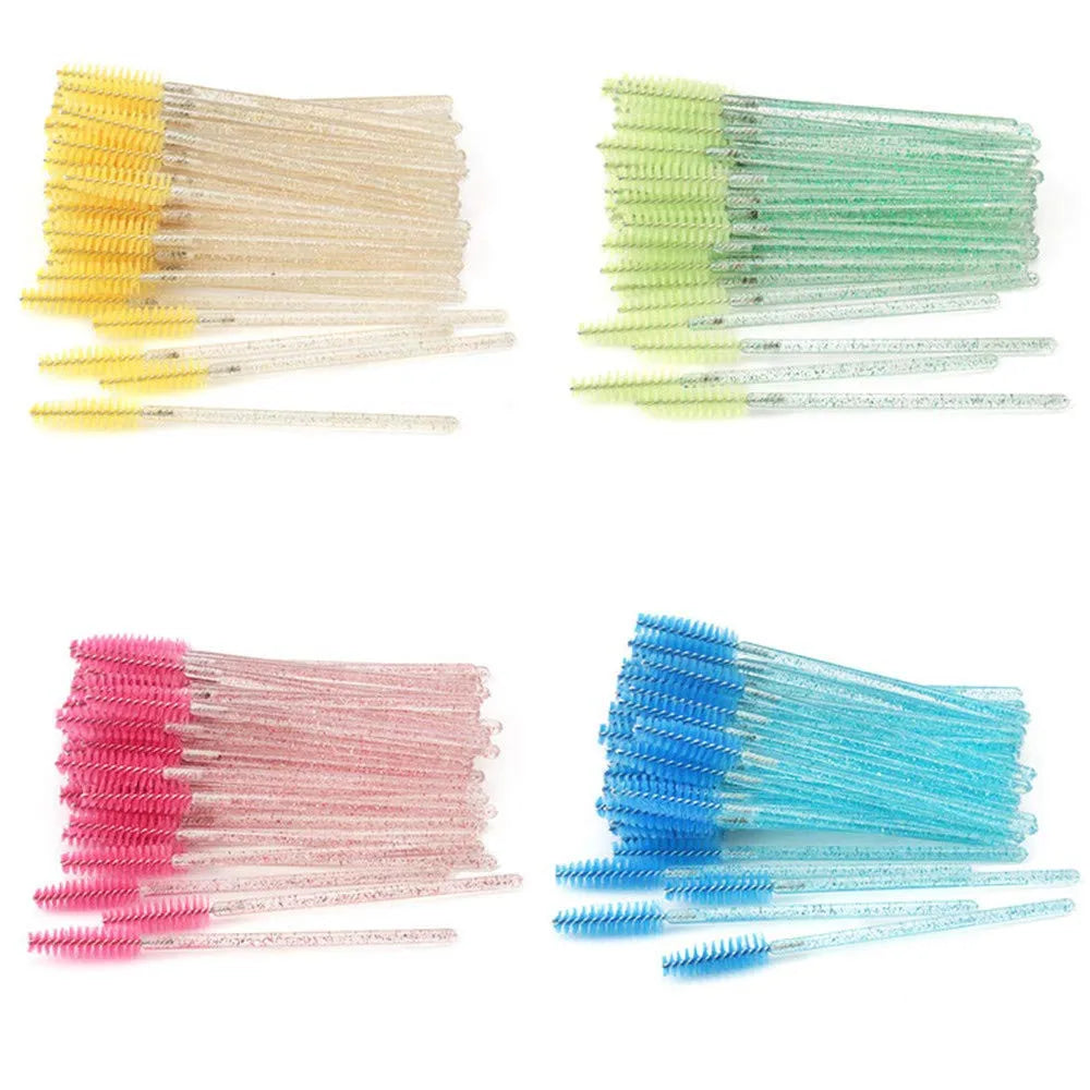 50pcs Eyelash Brush Makeup Tools Set