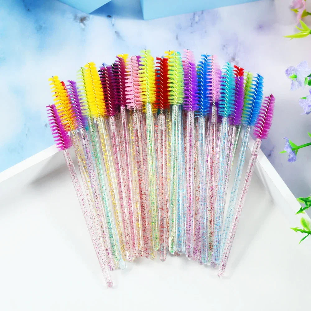 50pcs Eyelash Brush Makeup Tools Set