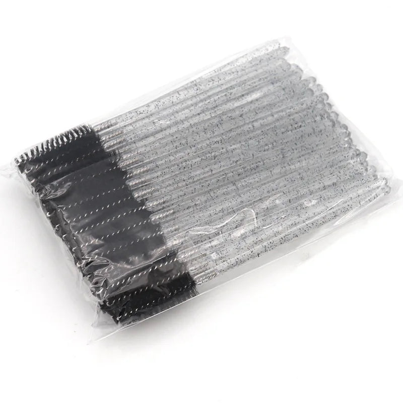50pcs Eyelash Brush Makeup Tools Set