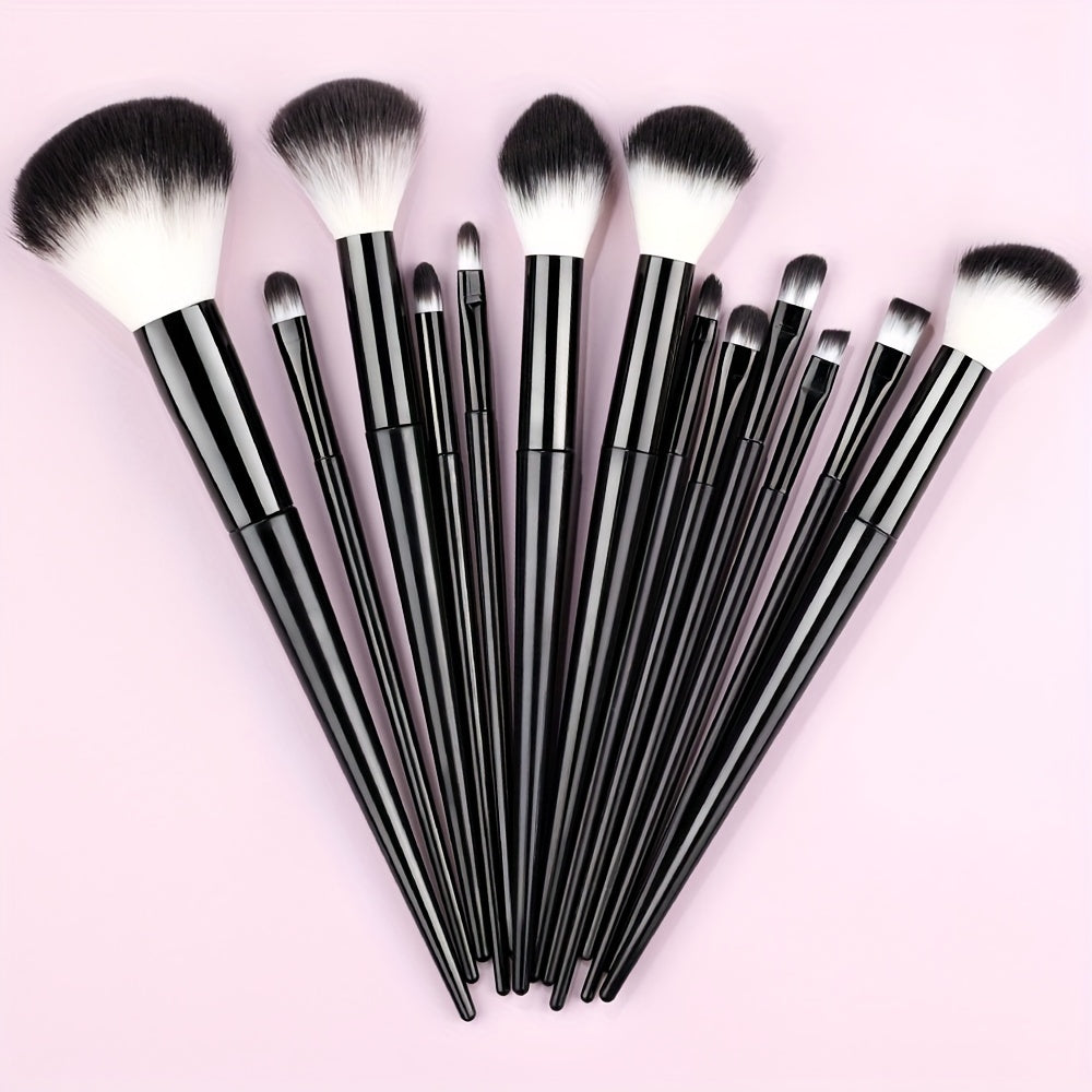 Fluffy Makeup Brush Set & Storage Bag