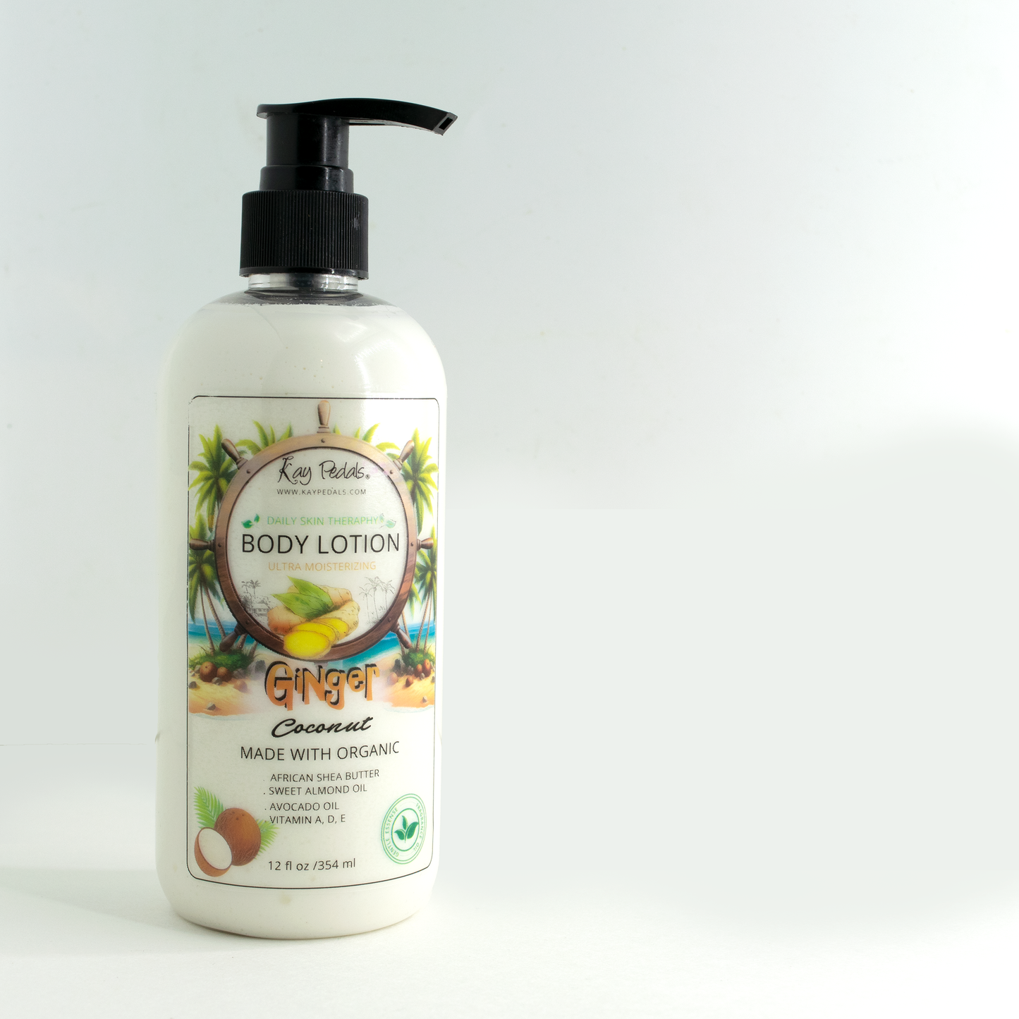 Ginger Coconut Natural Body Lotion 12oz