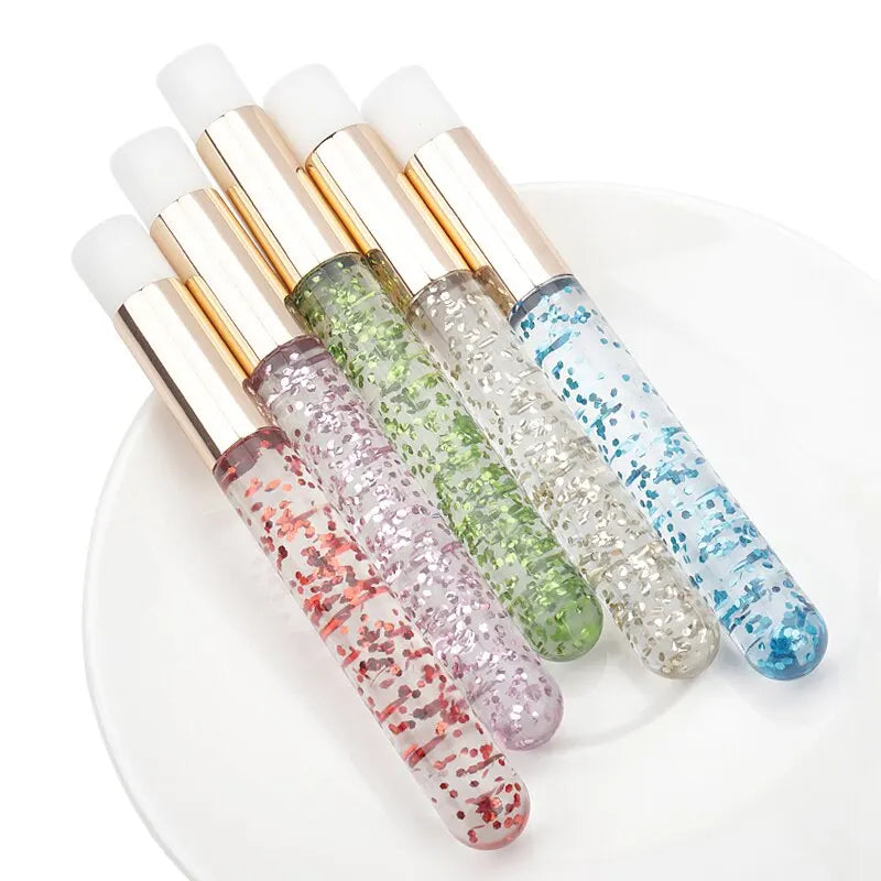 5pcs Crystal Eyelash Cleaning Brushes