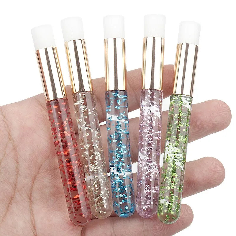 5pcs Crystal Eyelash Cleaning Brushes