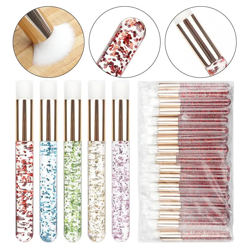 5pcs Crystal Eyelash Cleaning Brushes
