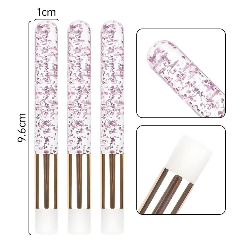 5pcs Crystal Eyelash Cleaning Brushes