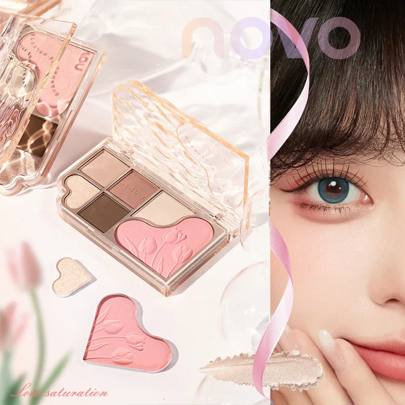 6 Color Blendable Eyeshadow Palette Waterproof