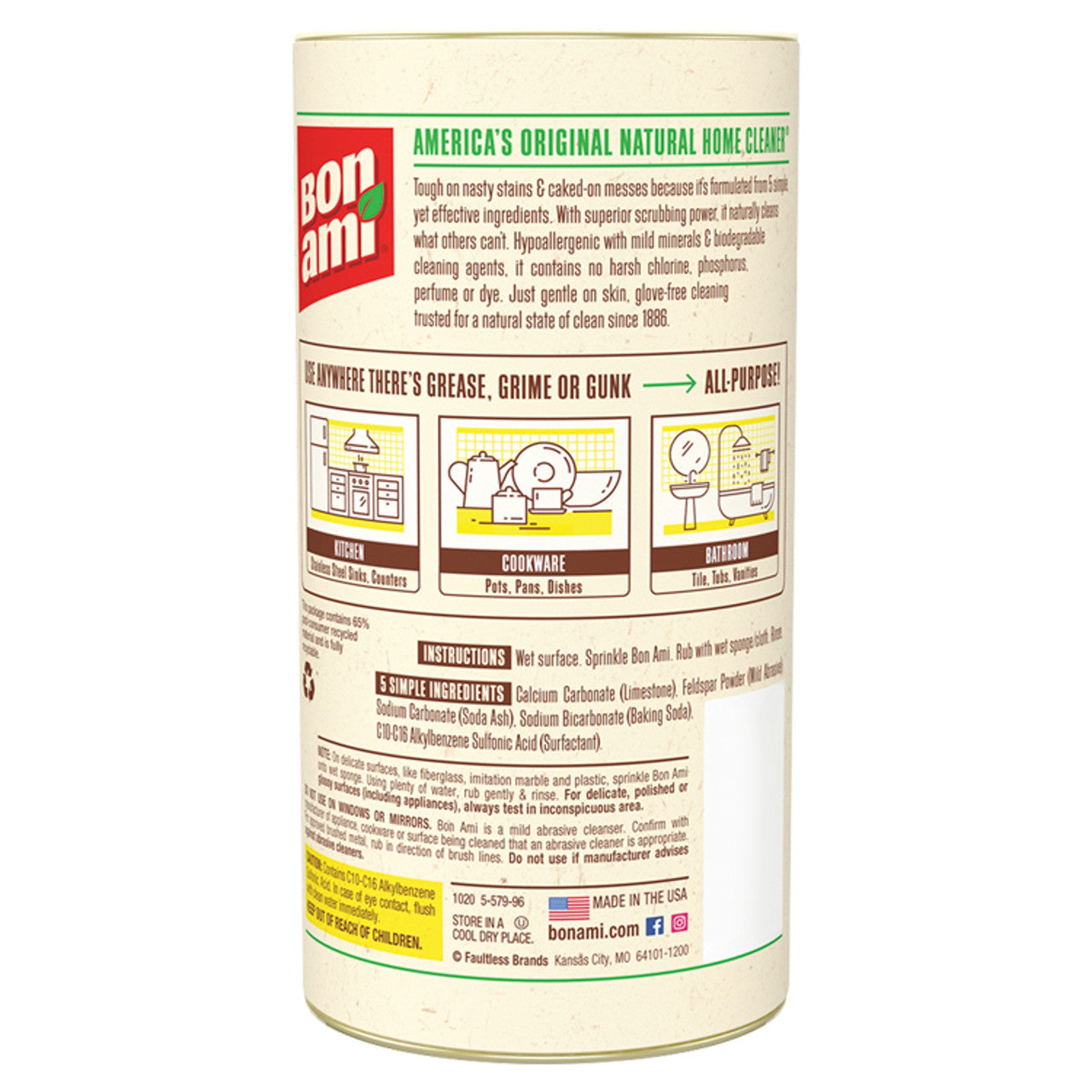 Bon Ami Polish & Cleanser (24x14OZ )