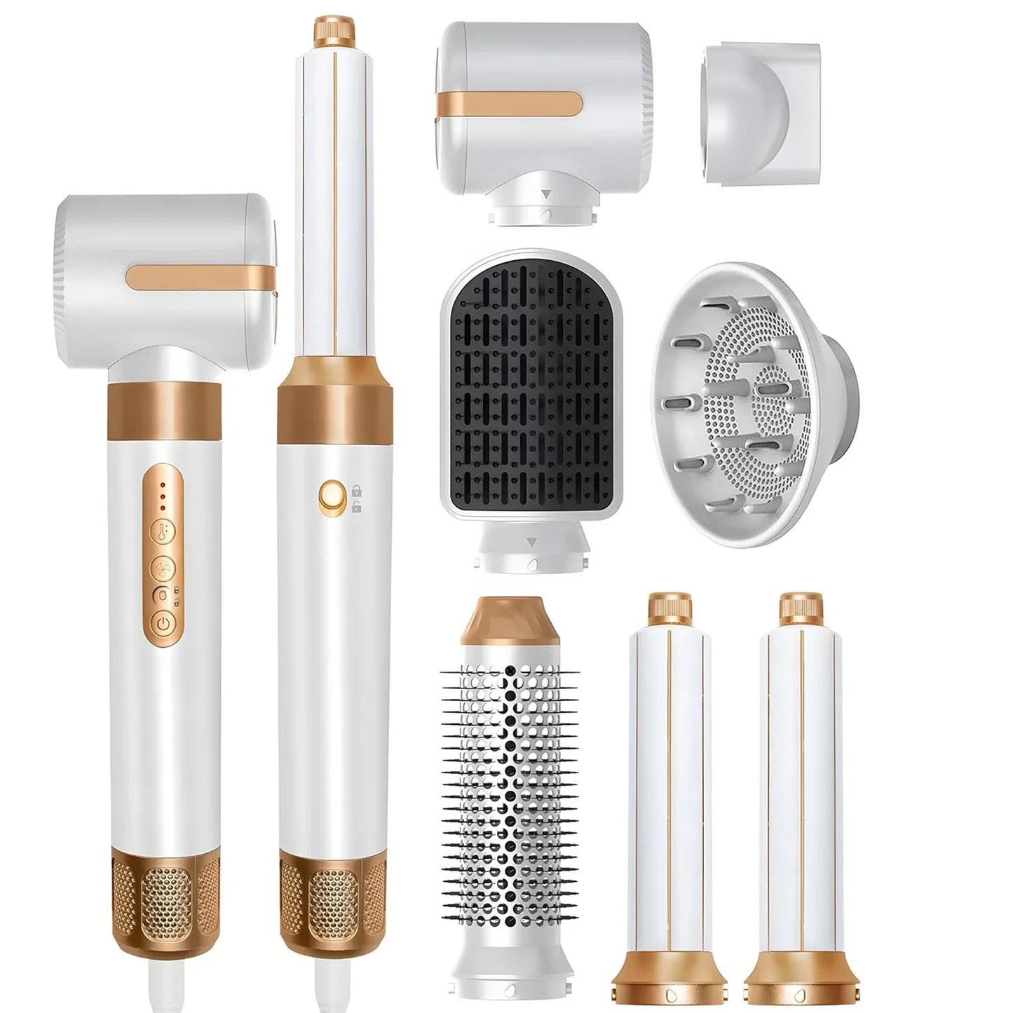 7 In 1 Hair Dryer Brush Brushless High Speed Hair Dryer