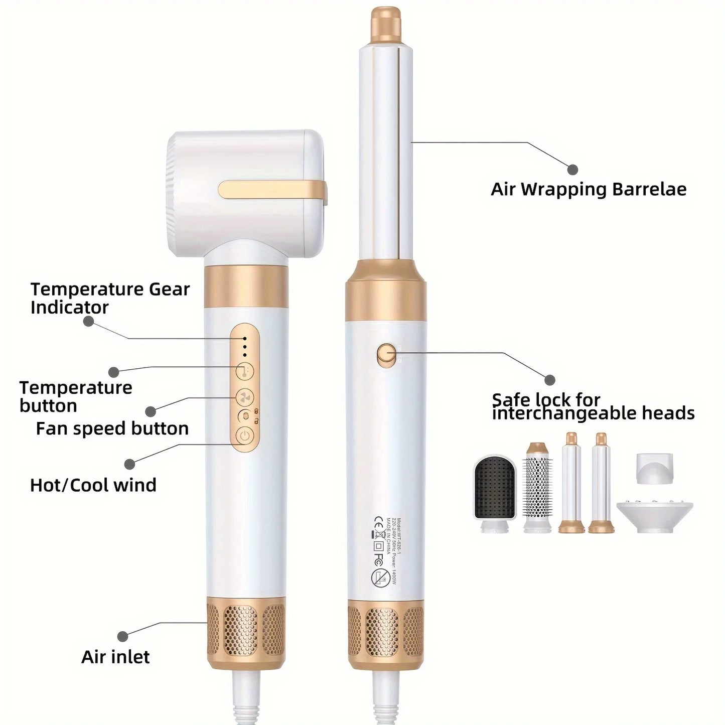 7 In 1 Hair Dryer Brush Brushless