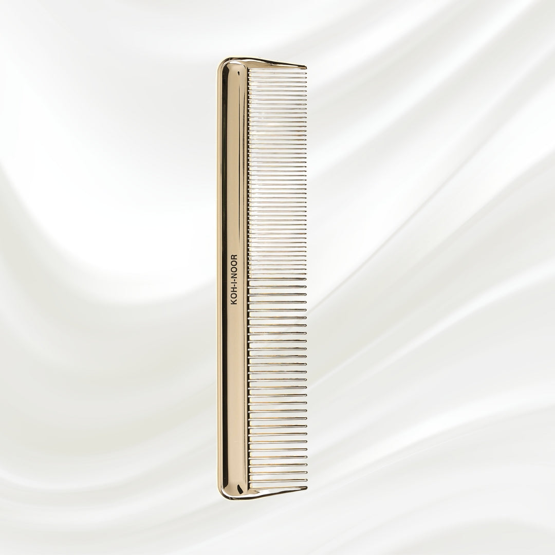 Metallic Wide and Close Spread Teeth Comb