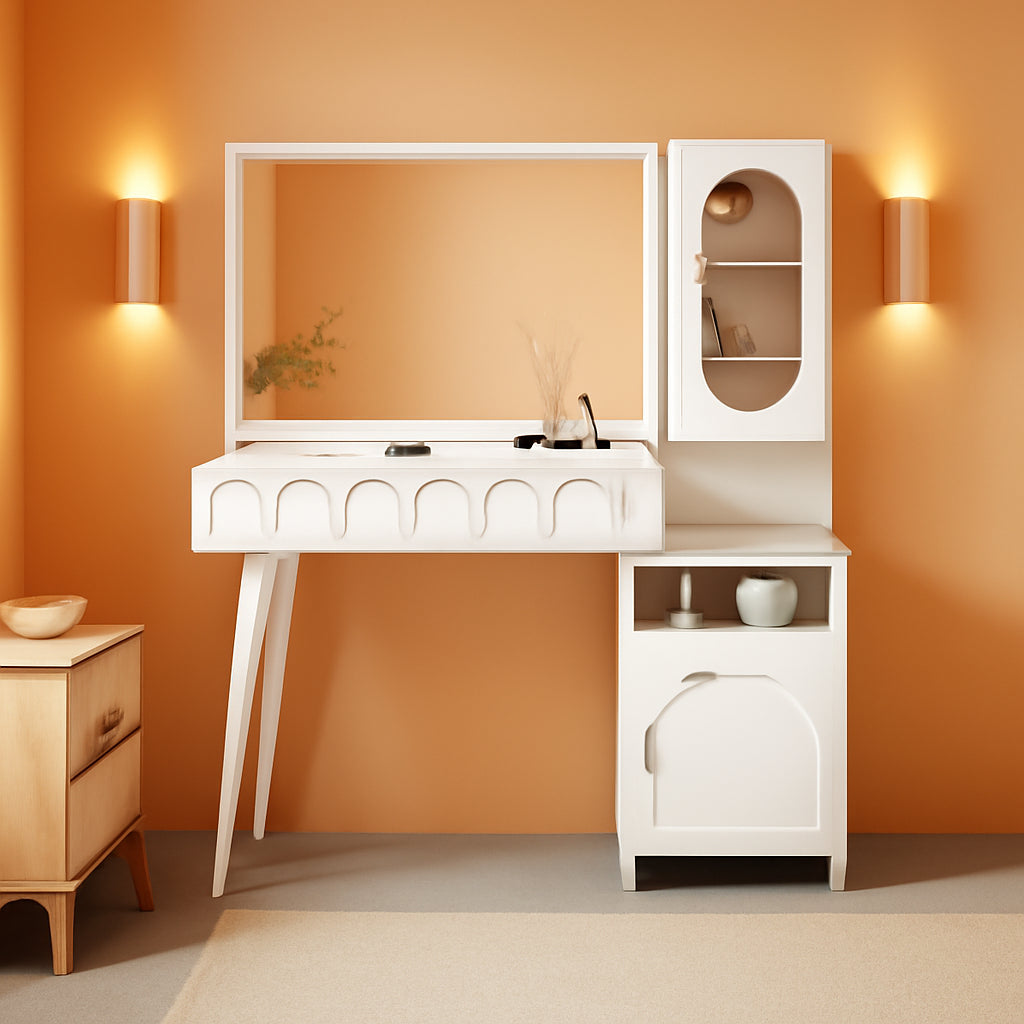48 Inch Vanity Desk Mirror Adjustable Brightness White