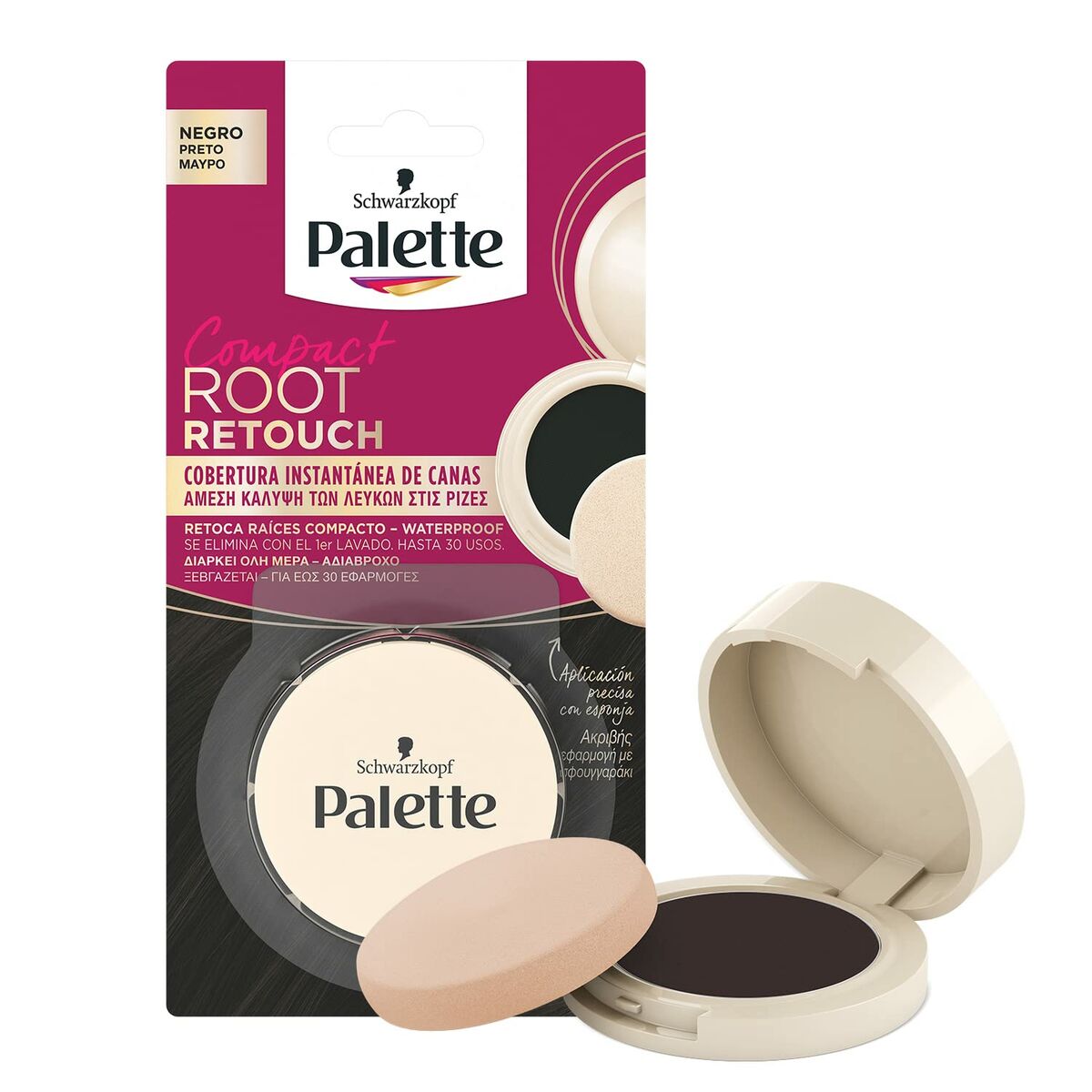 Roots Concealer Schwarzkopf Root Retouch Black 3 g Compact