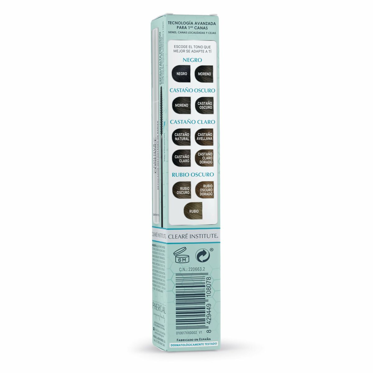 Eyebrow Tint Clearé Institute COLOUR CLINUANCE Dark Brown 10 ml