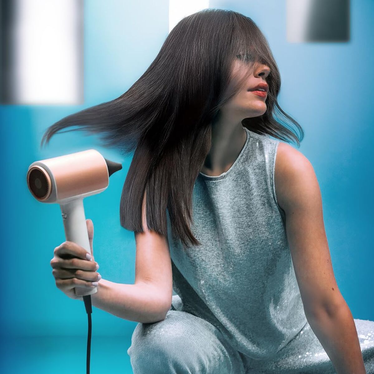 Cecotec Hair Dryer DryGlam Nano Plasma Blue 1600W Ionic Silent Blue