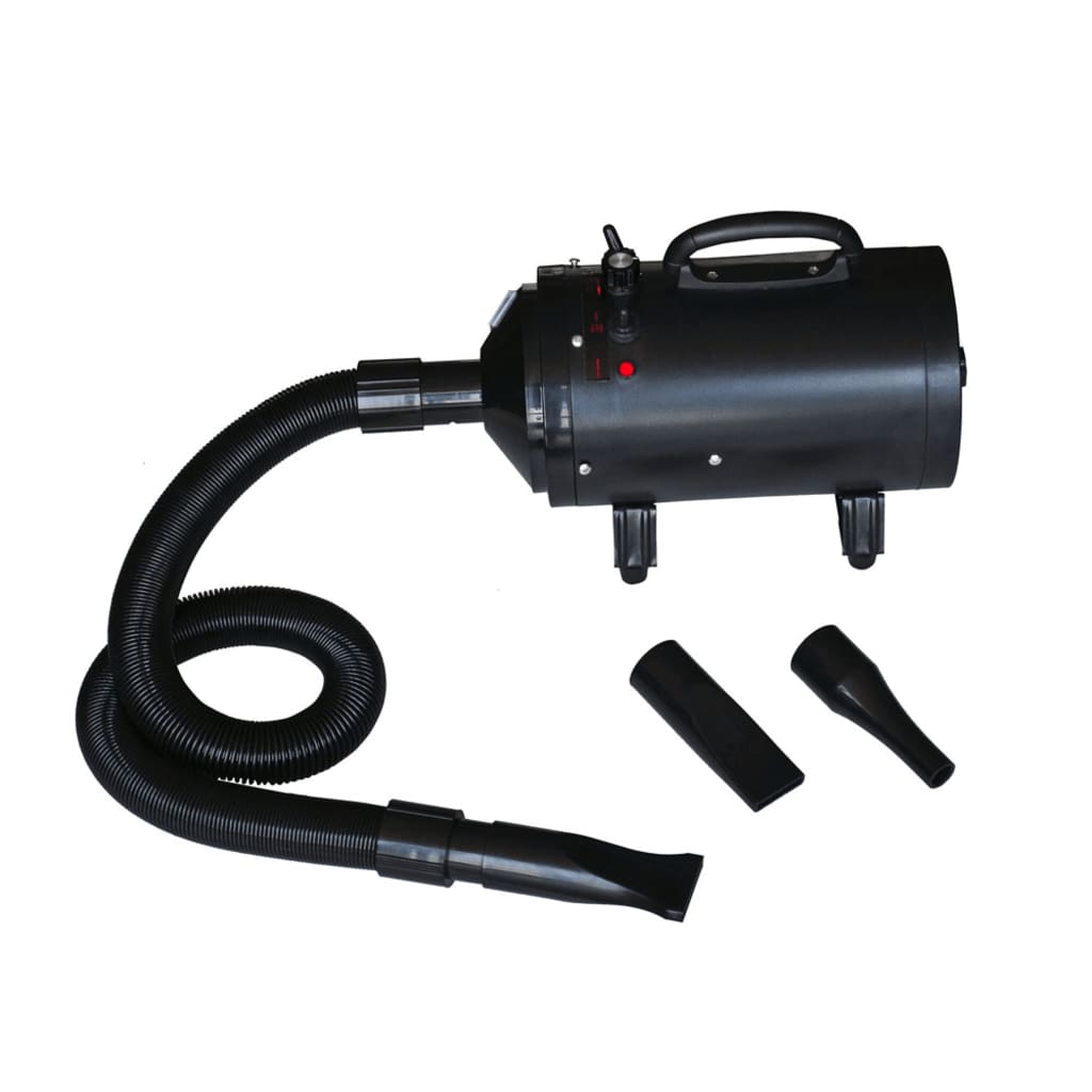 NNEVL Dog Hair Dryer with 3 Nozzles Black 2400 W