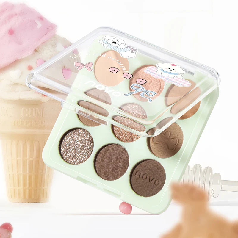 9 Color Eyeshadow Palette Matte and Shimmer Finish
