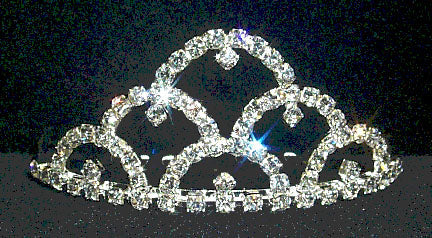 #9812 Crystal Tiara Comb