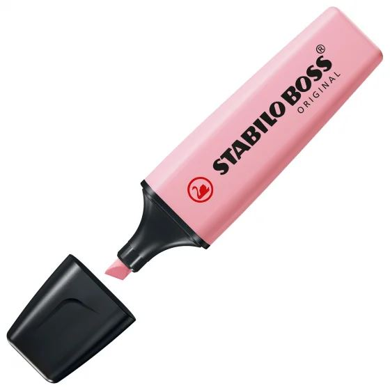 Marker tip highlighter, STABILO, Boss Original Pastel, Roz (70/129)