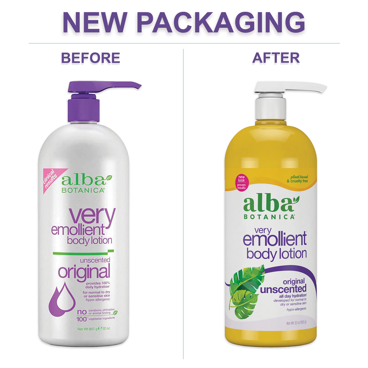Alba Botanica Very Emollient Unscented Body Lotion (1x32 Oz)