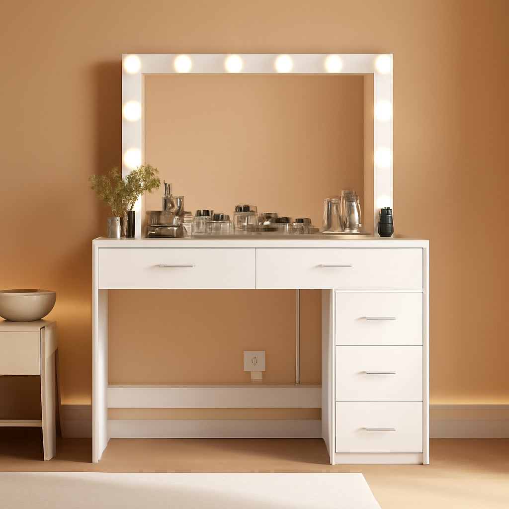 47 Inch Makeup Vanity Desk Ultra Bright LED Lighting Pro
