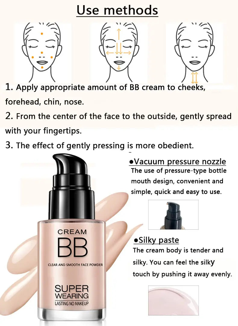 NNETM HEYXI Radiant All-in-One BB Cream: Lasting Coverage, Nourishing Moisture, Flawless Finish