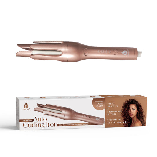 LED Scalp Therapy Brush + Professional Automatic Curling Iron
