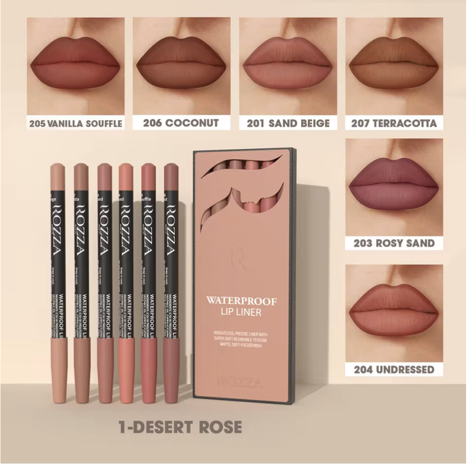 6pcs Set Matte Lip Liner