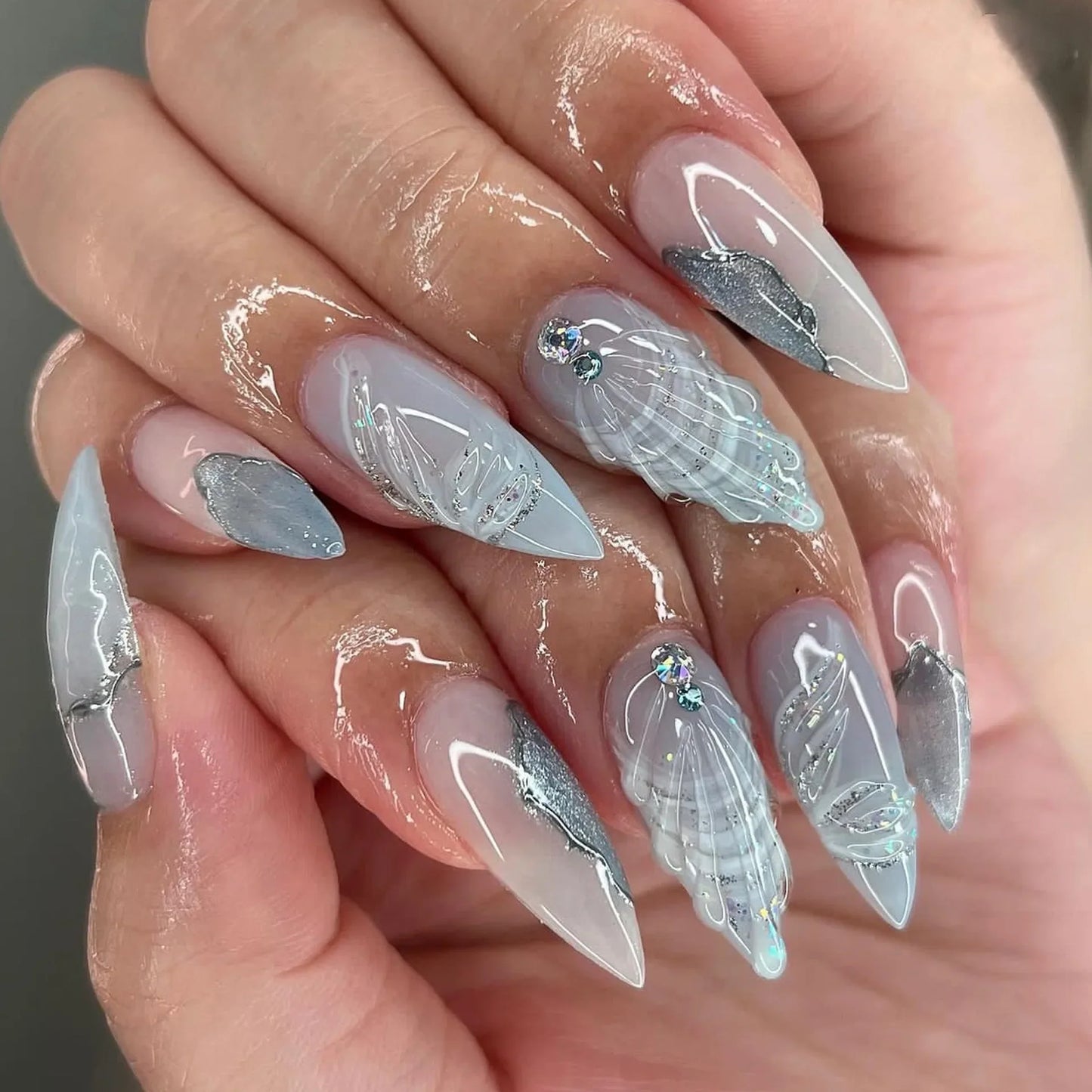 Almond Fake Nail Set