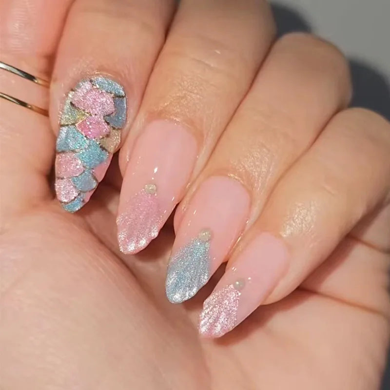 Almond Fake Nail Set