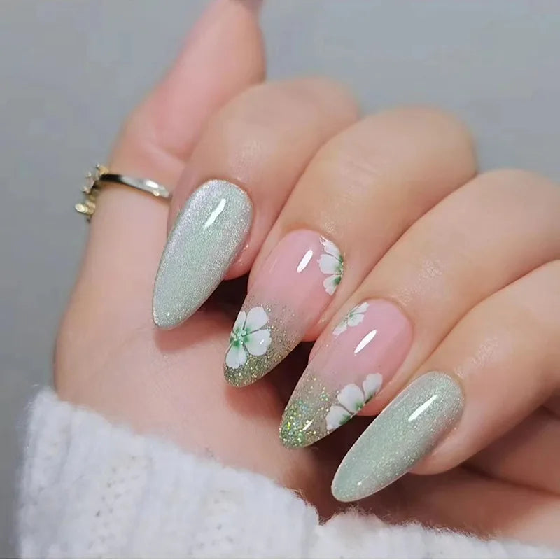 Almond Fake Nail Set