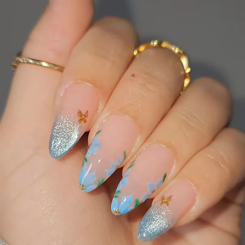 Almond Fake Nail Set