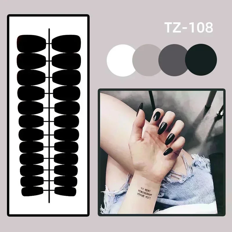 Almond Fake Nail Set