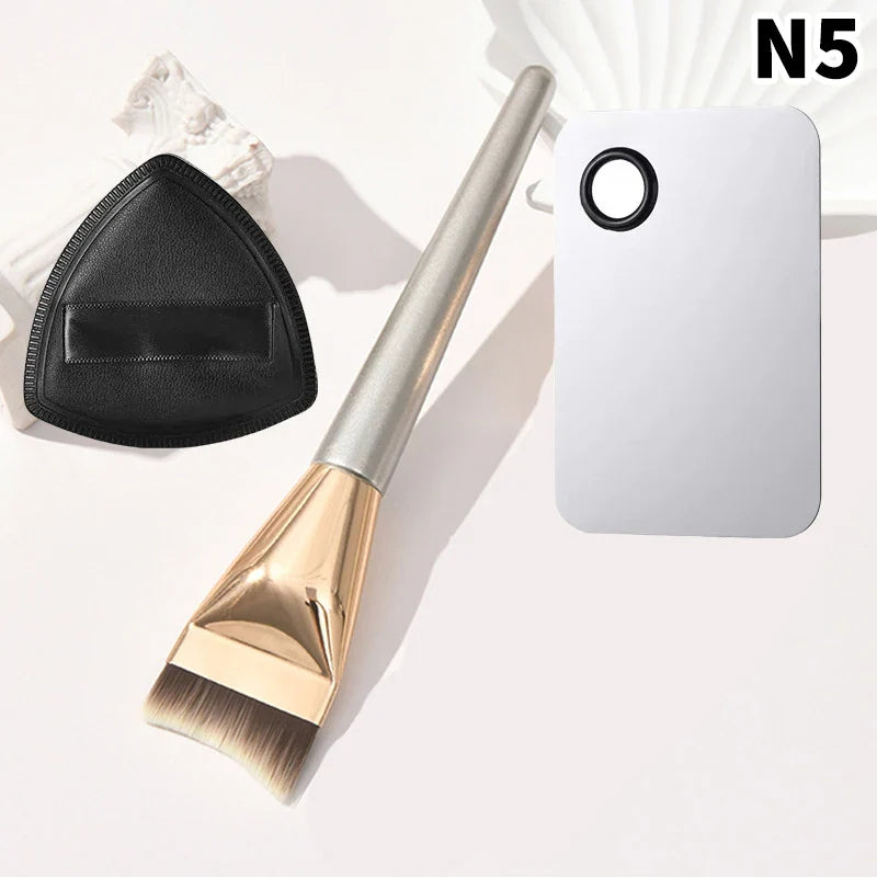 Angle Foundation Brush Makeup Palette Set