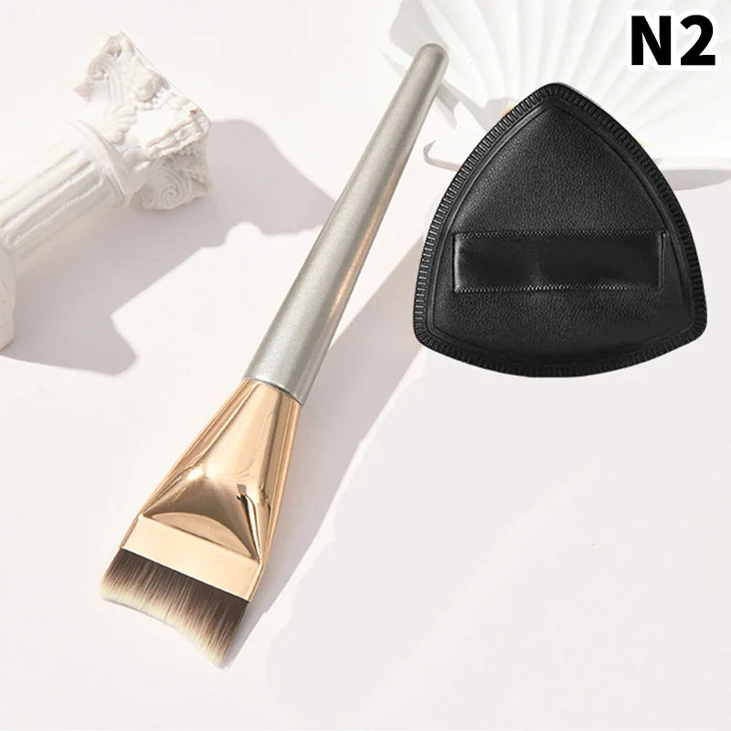 Angle Foundation Brush Makeup Palette Set
