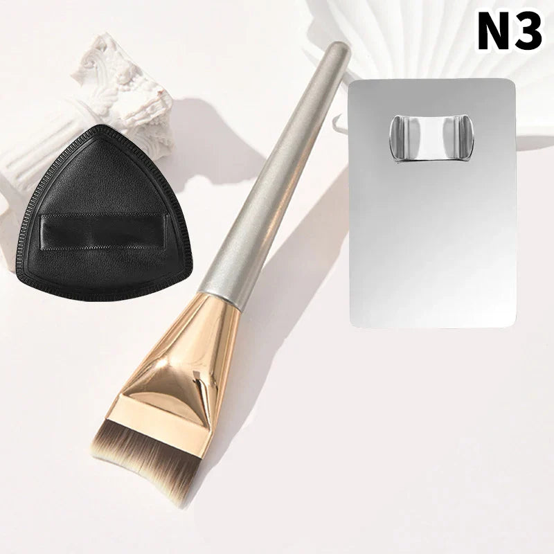 Angle Foundation Brush Makeup Palette Set