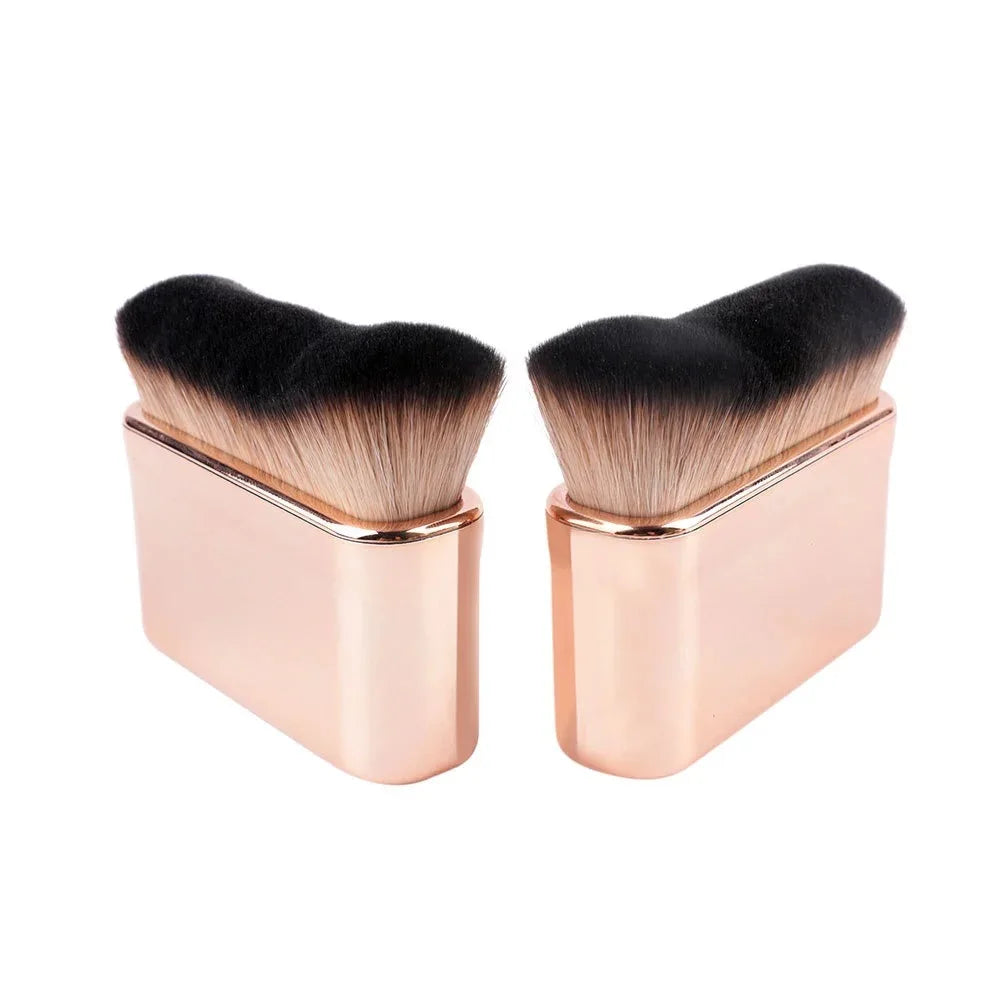 Angled Bronzer Makeup Brush Portable Handle